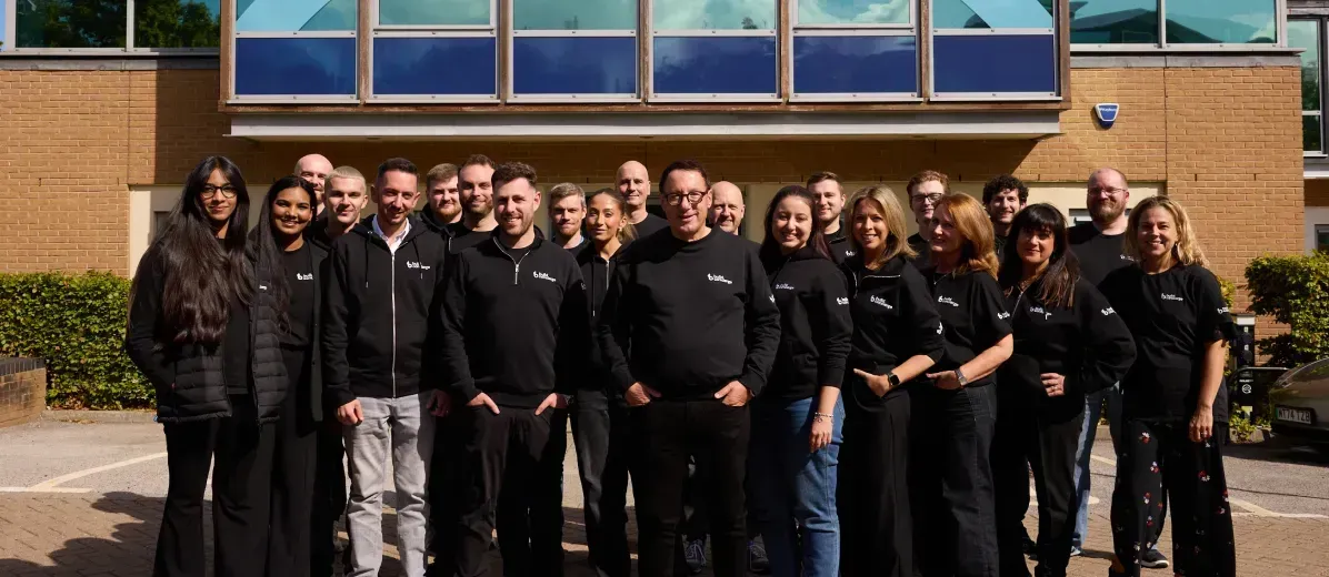 The Build Concierge team stood outside the Office HQ in Leeds 