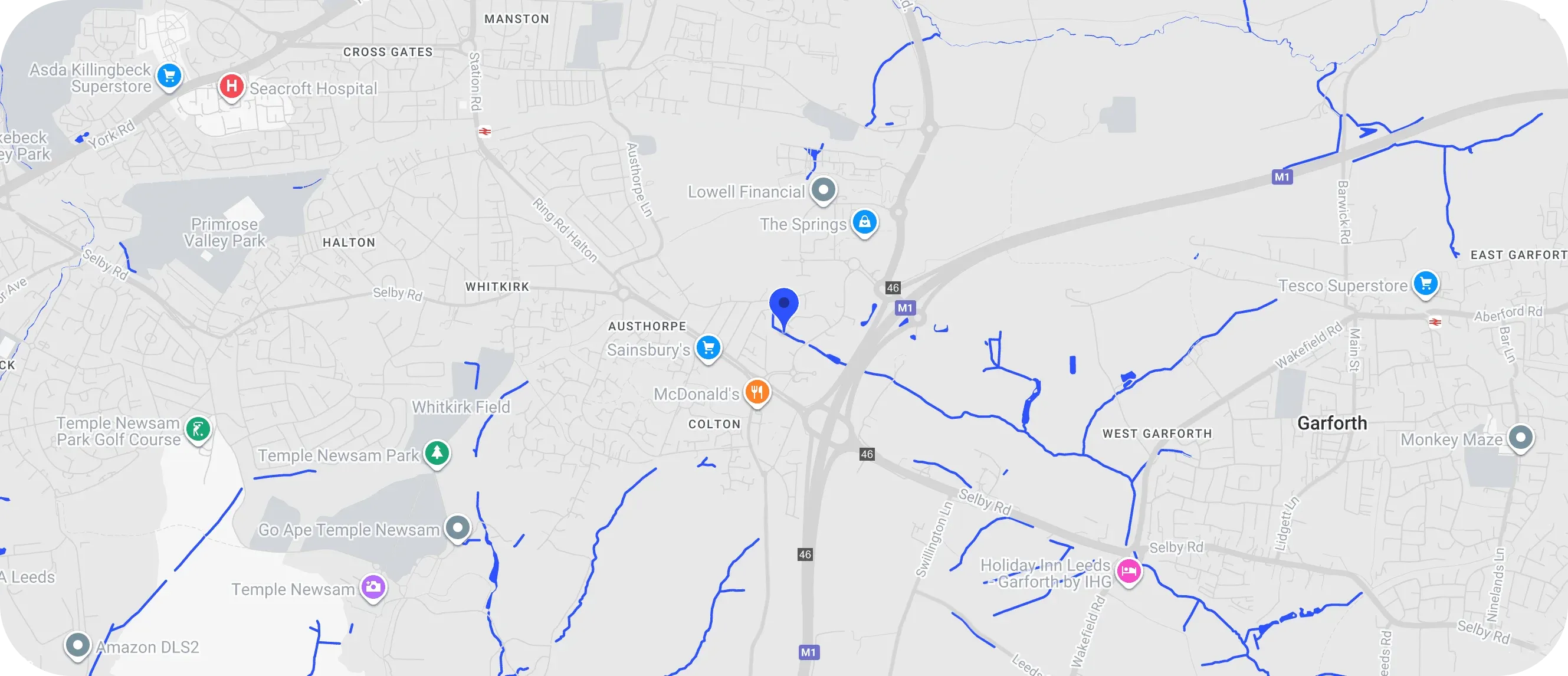 A map of Build Concierge's location in Leeds